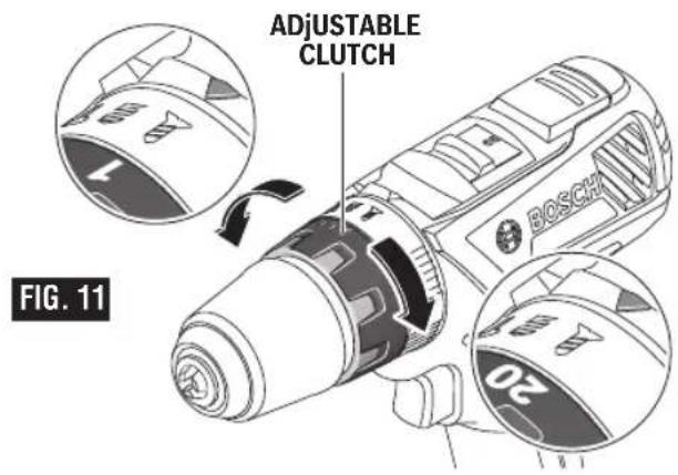 BOSCH GSB18V-535C Professional - Adjustable Clutch - 1