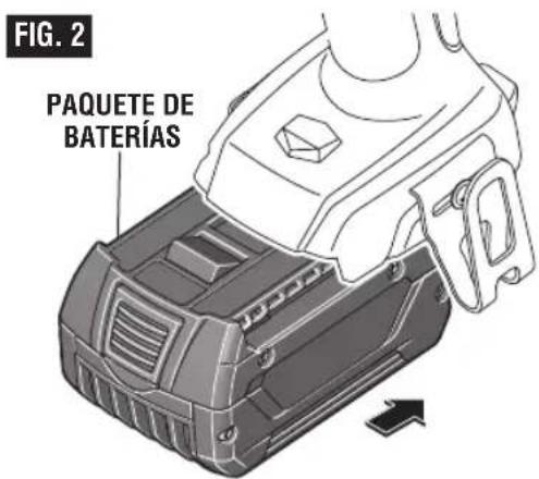 BOSCH GSB18V-535C Professional - Introducción y suelta del paquete de baterías - 1