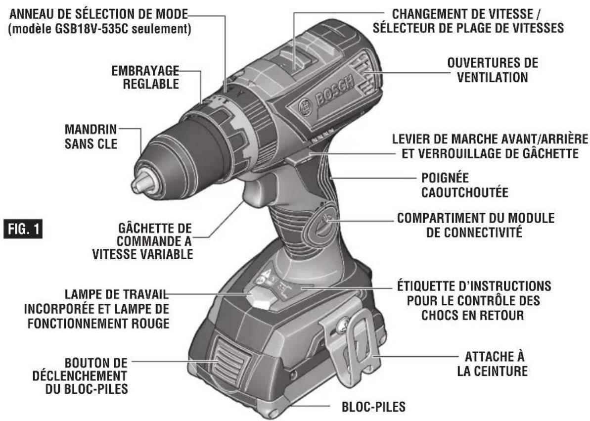 BOSCH GSB18V-535C Professional - Perceuses/tournevis sans cordon et perceuses à percussionsanscordon - 1