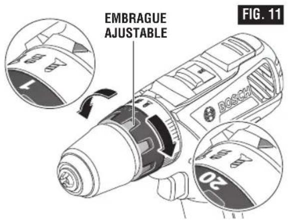 BOSCH GSB18V-535C Professional - Embrague ajustable - 1
