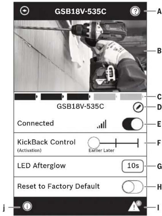 BOSCH GSB18V-535C Professional - Using 'Bosch Toolbox' app - 1
