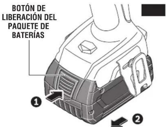 BOSCH GSB18V-535C Professional - Introducción y suelta del paquete de baterías - 2