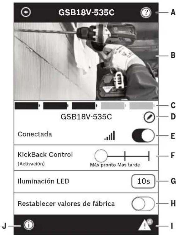 BOSCH GSB18V-535C Professional - Utilización de la aplicación "Bosch Toolbox" - 1