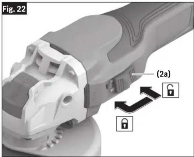 BOSCH GWX18V-13P Professional - To turn tool OFF: - 1