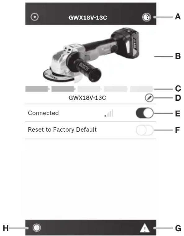 BOSCH GWX18V-13P Professional - Using 'Bosch Toolbox' app (GWX18V-13C) - 1