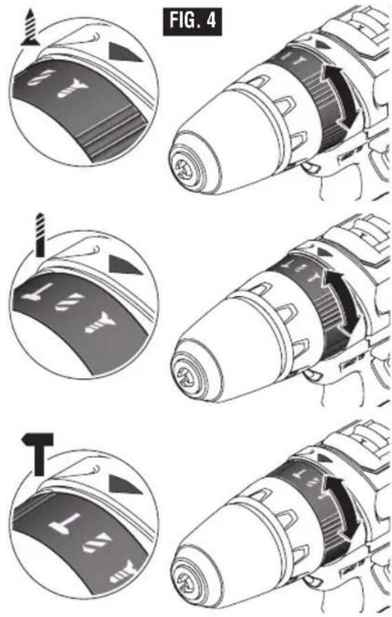 BOSCH PS130-2A Professional - DRILL/HAMMER DRILL/DRIVING MODE SELECTOR RING - 1