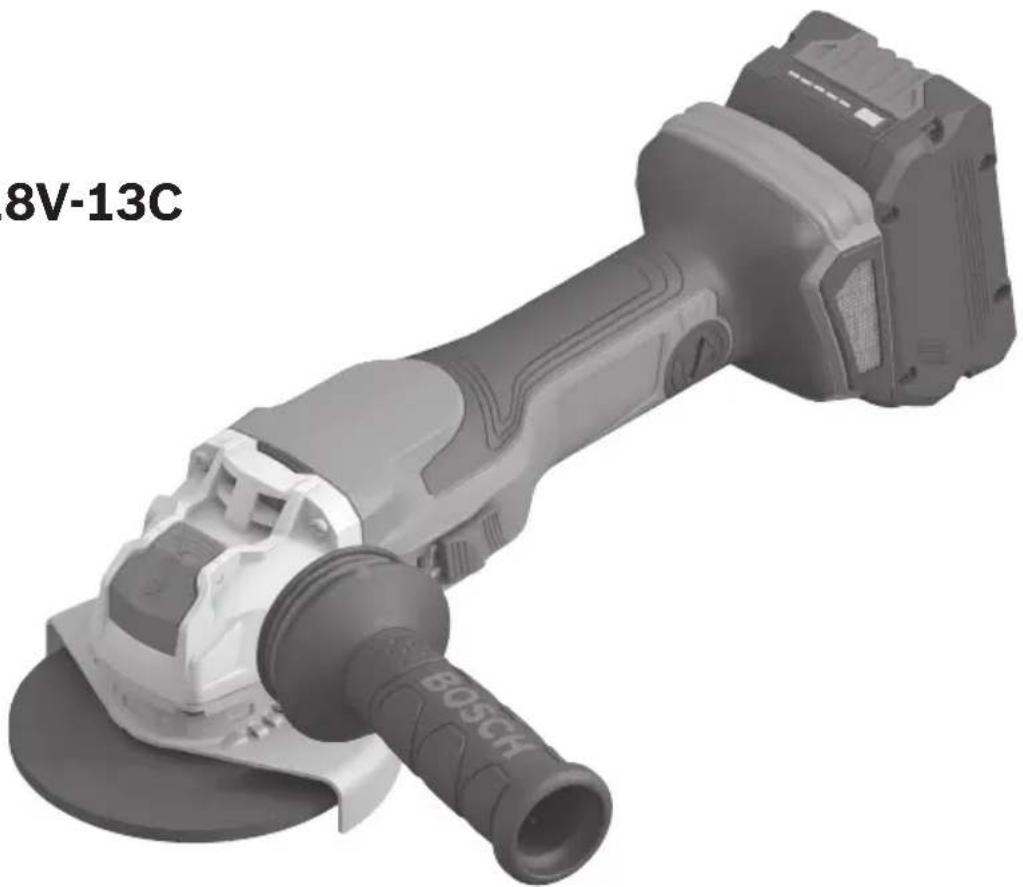 BOSCH GWX18V-13C Professional - Operating / Safety Instructions Consignes d'utilisation / de sécurité Instrucciones de funcionamiento y seguridad - 1