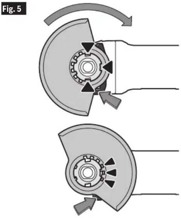 BOSCH GWX18V-13C Professional - To remove wheel guard - 1