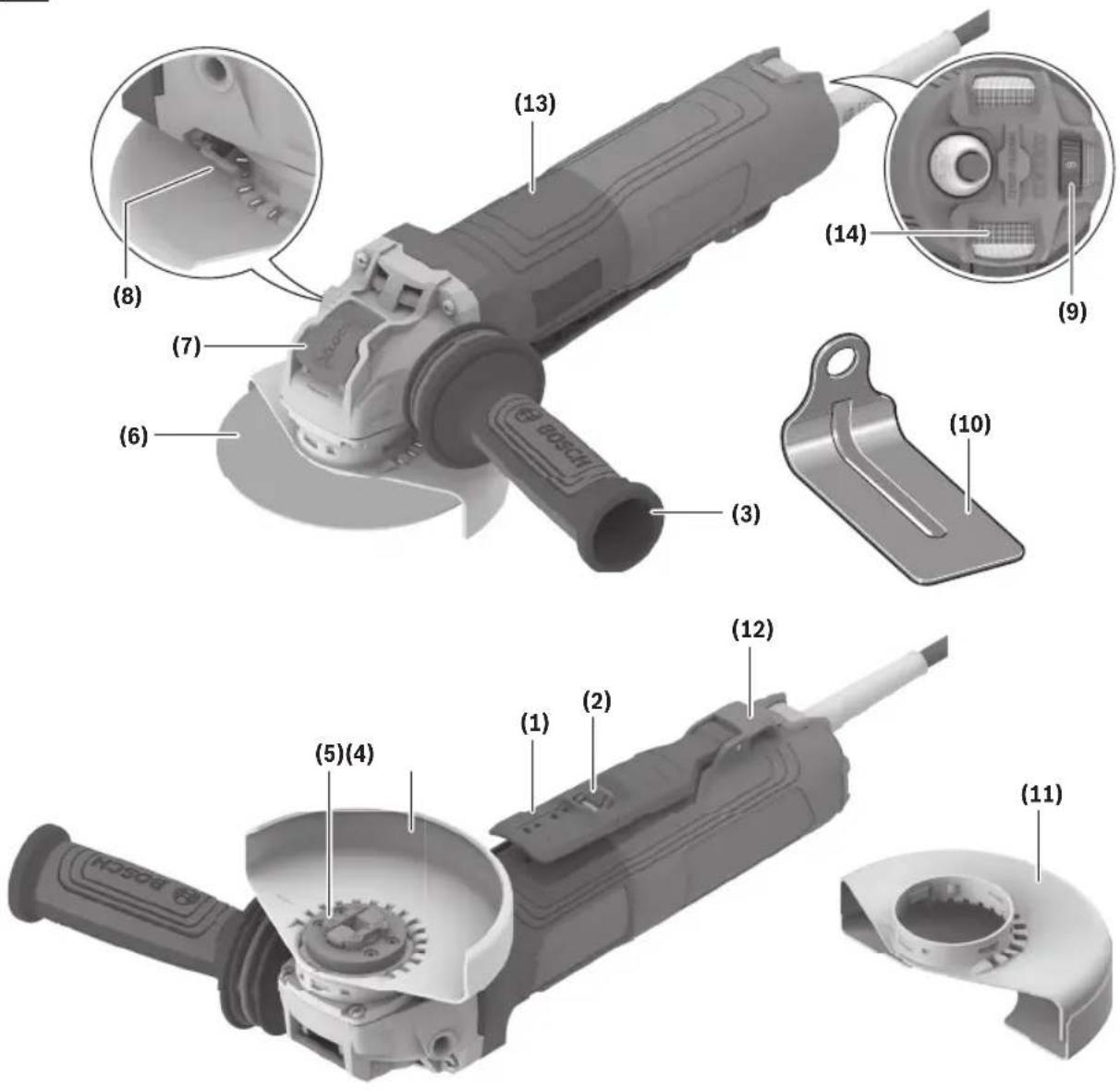 BOSCH GWX14-60PBD Professional - Conociendo su producto - 1
