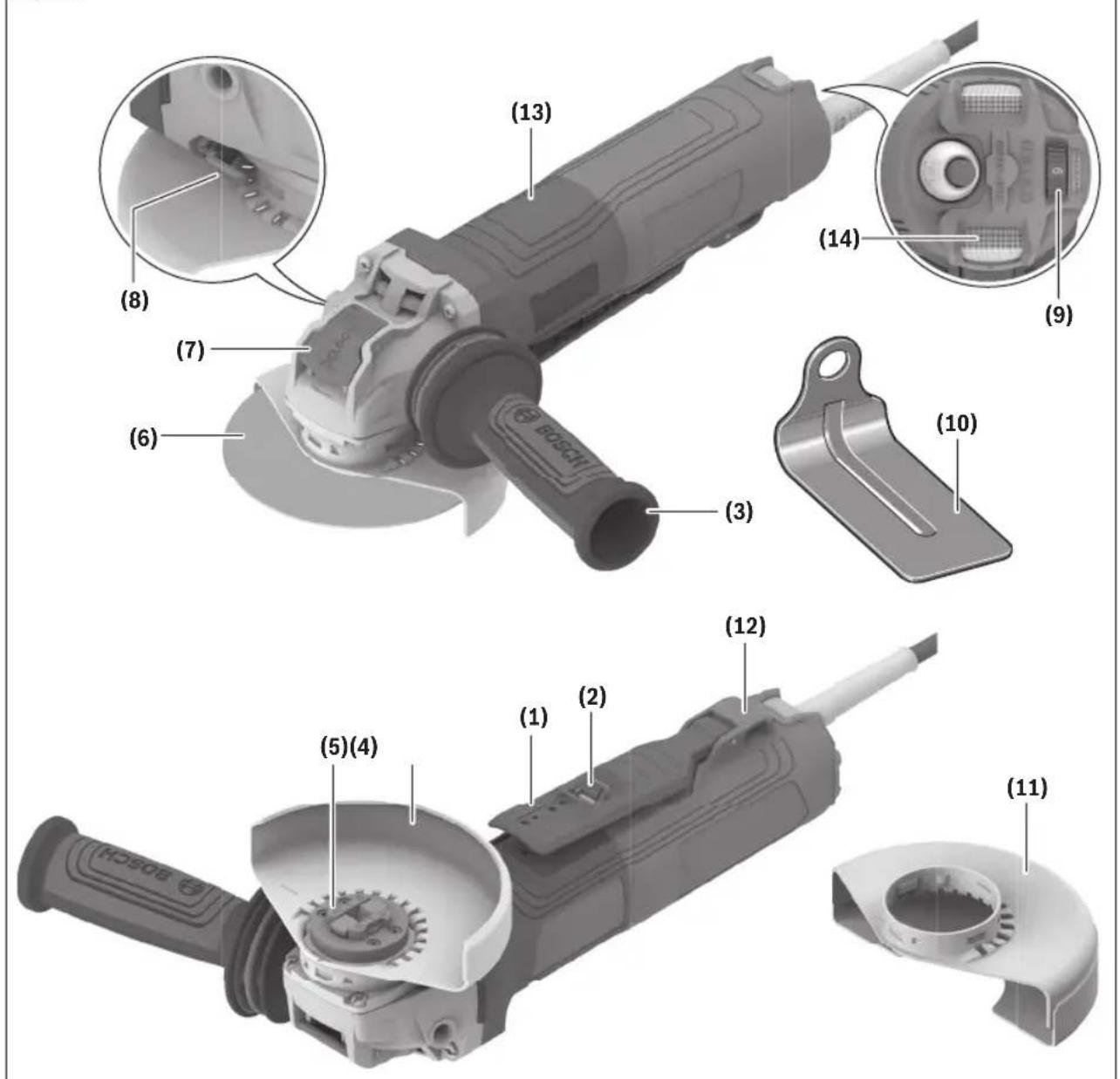 BOSCH GWX14-60PBD Professional - Getting to Know Your Product - 1