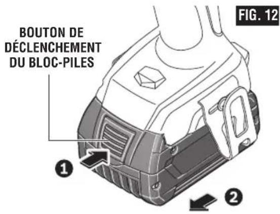 BOSCH GSB18V-755C Professional - Insertion et retrait du bloc-piles - 2