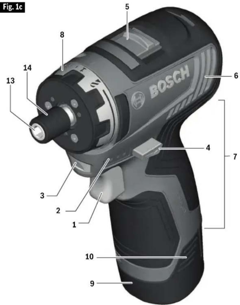 BOSCH GSB12V-300 Professional - Atornillador sin cordón GSR12V-300HX - 1