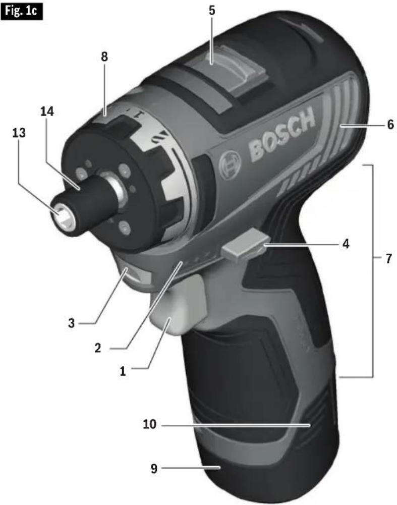 BOSCH GSB12V-300 Professional - Cordless Screwdriver GSR12V-300HX - 1