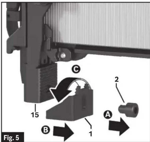 BOSCH GTH 18V-50 M Professional - Inversement de la position - 2