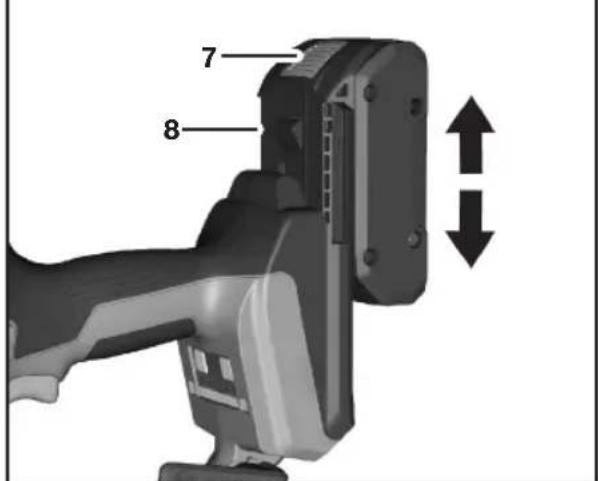 BOSCH GTH 18V-50 M Professional - Para retirar el paquete de batería - 1