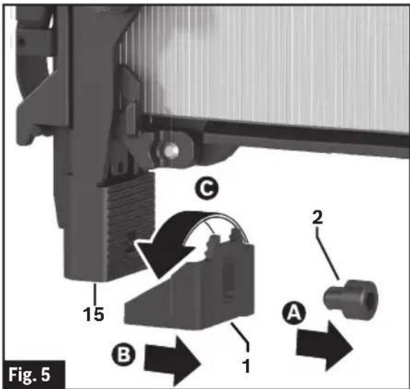 BOSCH GTH 18V-50 M Professional - Reversing the Position - 2
