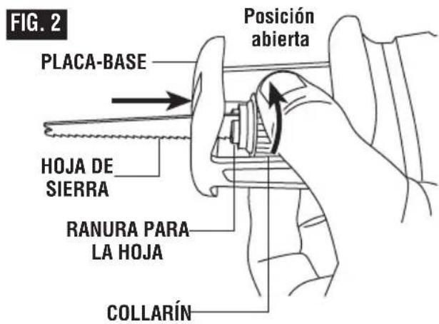BOSCH GSA 18V-083 Professional - Instalación de una hoja - 1