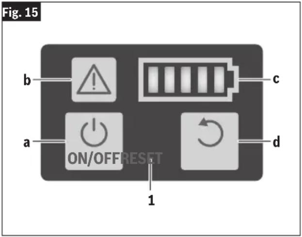 BOSCH GNB 18V-12 Professional - Indicateur d'état de charge des piles - 1