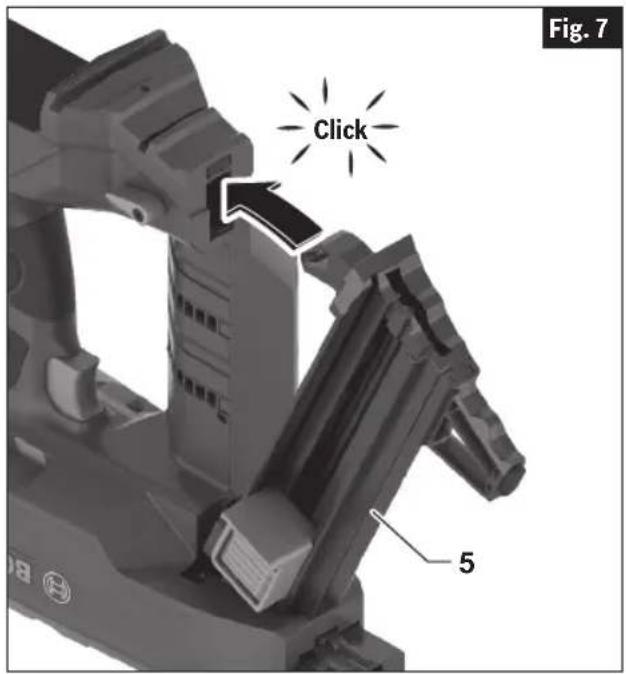 BOSCH GNB 18V-12 Professional - Desinstalación e instalación de la pata de soporte - 1