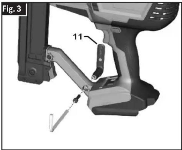 BOSCH GTH 18V-18 M Professional - Retrait du crochet utilitaire - 1
