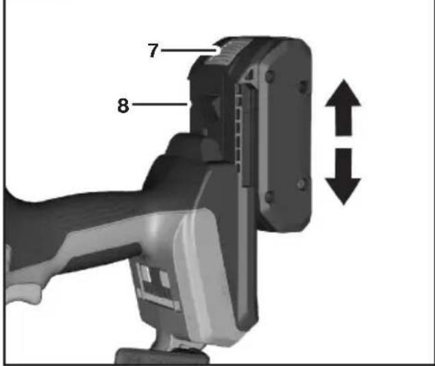 BOSCH GTH 18V-18 M Professional - To Remove the Battery Pack - 1