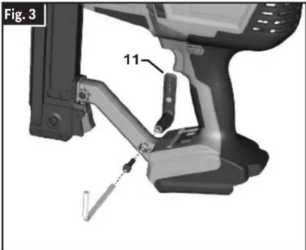 BOSCH GTH 18V-18 M Professional - Desinstalación del gancho utilitario - 1