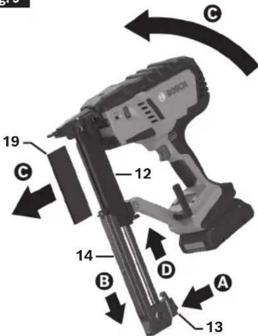 BOSCH GTH 18V-18 M Professional - Guide the Magazine Slider by hand until it reach- - 1
