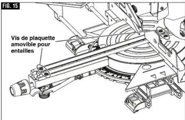 BOSCH CM8S Professional - ▼ RÉGLAGE DE LA PLAQUETTE AMOVIBLE POUR ENTAILLES - 1