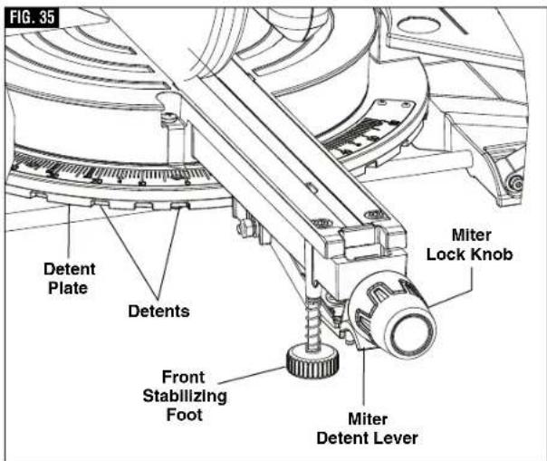BOSCH CM8S Professional - ▼ ADJUSTING FRONT STABILIZING FOOT - 1