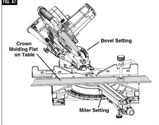 BOSCH CM8S Professional - ▶ Crown Molding Lying Flat on Table - 1