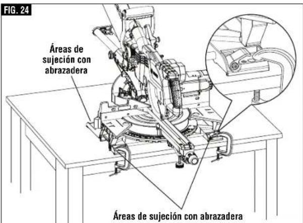 BOSCH CM8S Professional - ▼ MONTAJE TEMPORAL UTILIZANDO ABRAZADERAS - 2