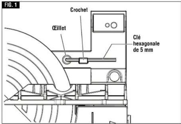 BOSCH CM8S Professional - ▼ RANGEMENT DE LA CLÉ HEXAGONALE DE 5 MM - 1