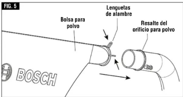 BOSCH CM8S Professional - ▼ REPOSICIONAMIENTO O REMOCIÓN DEL DEFLECTOR DE GOMA - 1
