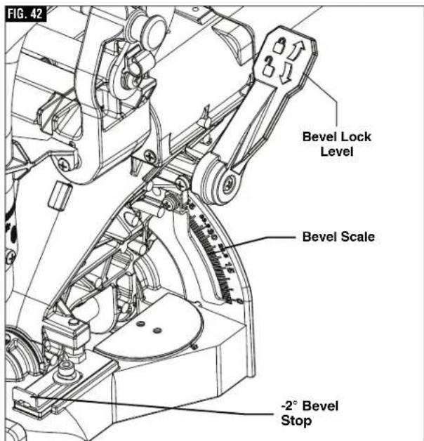 BOSCH CM8S Professional - ▼ SETTING THE SAW TO MAKE A BEVEL CUT - 2
