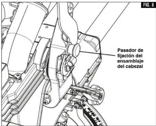 BOSCH CM8S Professional - ▼ PARA DESACOPLAR EL PASADOR DE FIJACIÓN DEL ENSAMBLAJE DEL CABEZAL: - 1