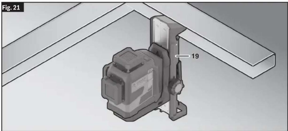 BOSCH GLL 300-42 G Professional - Working with the Laser Receiver (Optional Accessory) - 1