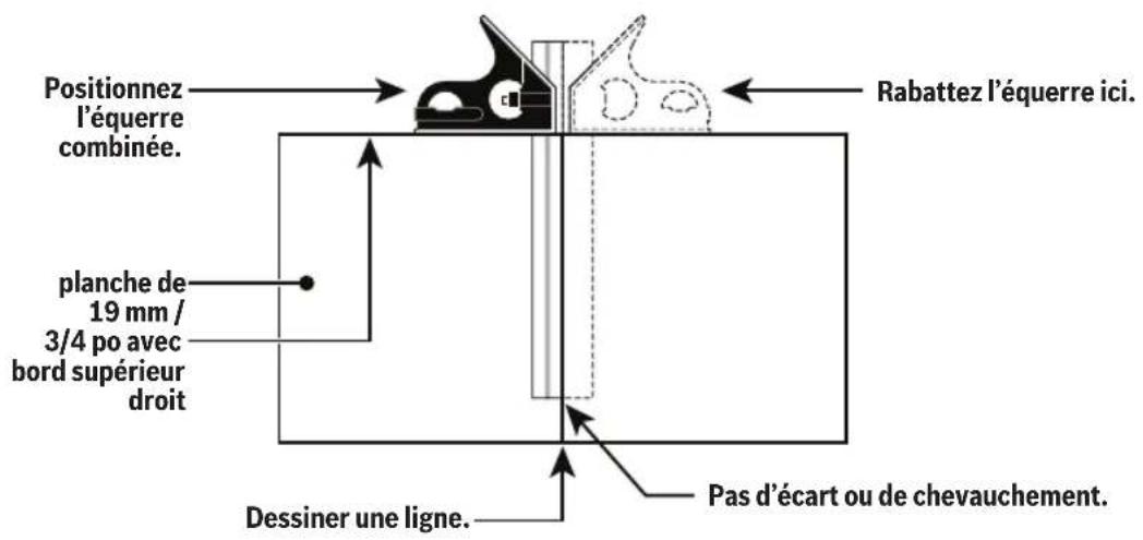 BOSCH GCM18V-07S Professional - Vérification de l'exactitude de l'équerre combinée - 3