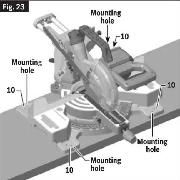 BOSCH GCM18V-07S Professional - Workbench Permanent Attachment - 1