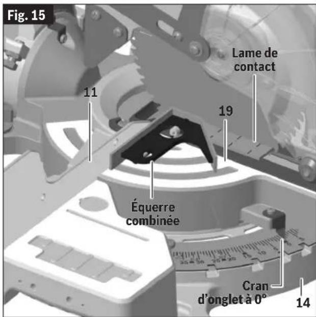 BOSCH GCM18V-07S Professional - Étalonnage du système de crans d'onglet - 2