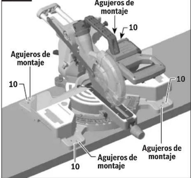 BOSCH GCM18V-07S Professional - Instalación permanente en un banco de trabajo - 1