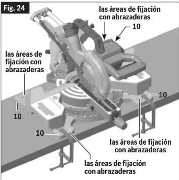 BOSCH GCM18V-07S Professional - Montaje temporal utilizando abrazaderas - 1