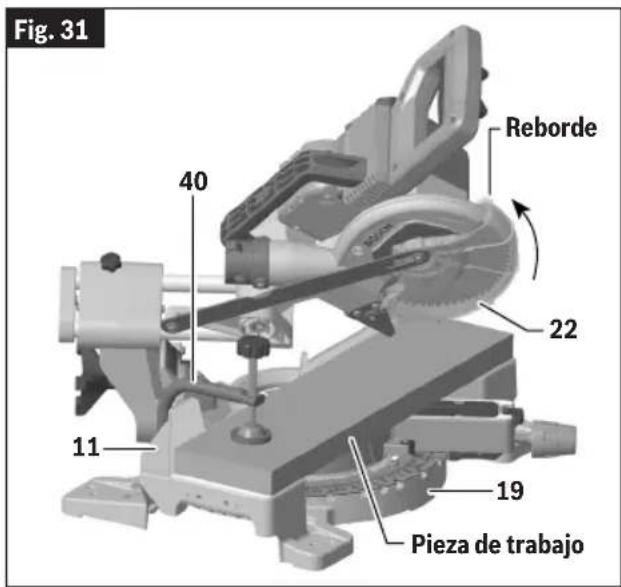 BOSCH GCM18V-07S Professional - Preparación para operaciones con la sierra - 1