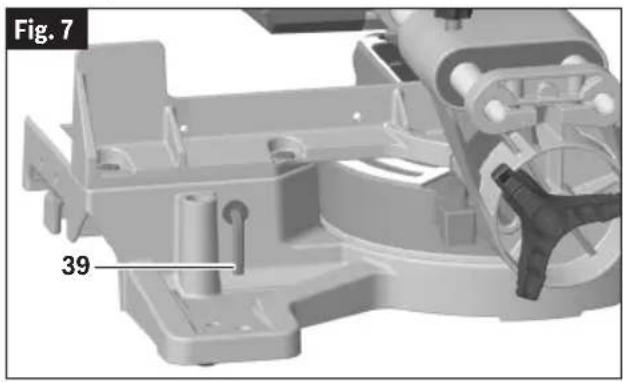 BOSCH GCM18V-07S Professional - Rangement de la clé Torx - 1