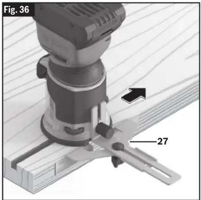 BOSCH GKF 18V-25 Professional - Guide à bord droit (PR102) (accessoire en option) - 1