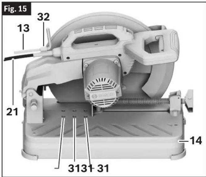 BOSCH GCO15-14 Professional - (Fig. 1, Fig. 15, Fig. 16) - 1