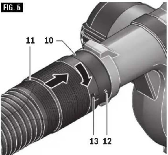 BOSCH GBL18V-71 Professional - Mounting the Dust Collection Tube - 1