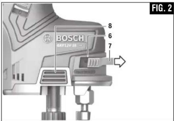 BOSCH GKF 12V-25 Professional - INSTALLATION D'UN FER DE TOUPIE - 1