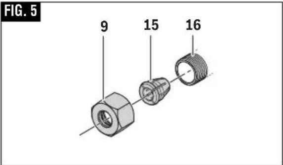 BOSCH GKF 12V-25 Professional - COLLET CHUCK CARE - 2
