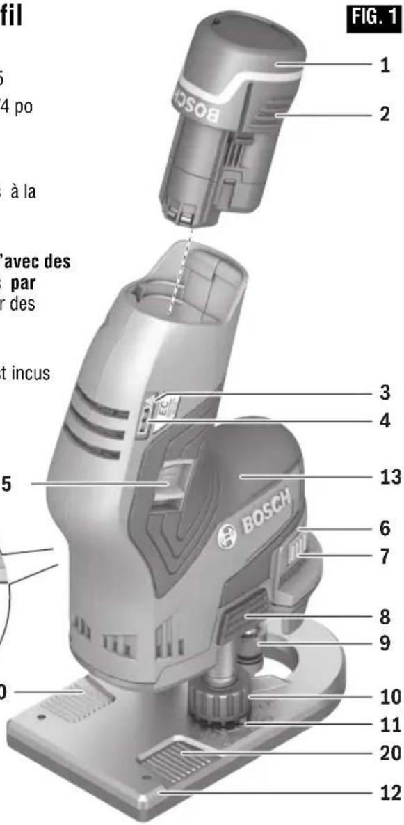 BOSCH GKF 12V-25 Professional - AVERTISSEMENT - 2