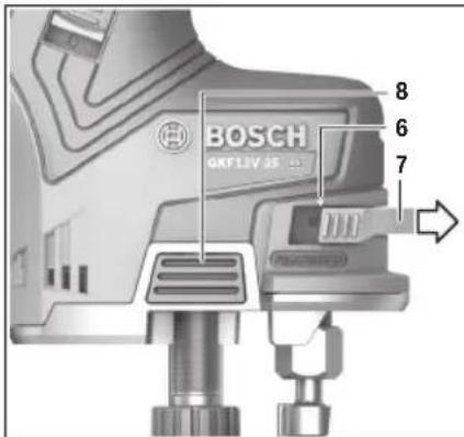 BOSCH GKF 12V-25 Professional - INSTALLING A ROUTER BIT - 1